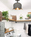 Lotus Galvanized Ceiling Light - Sweatfully