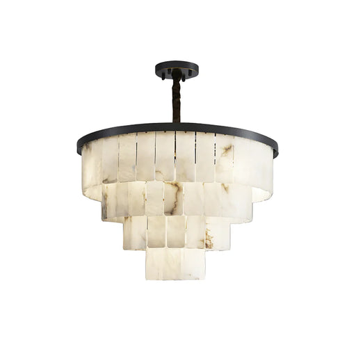 Luxurious Cascading Snow Plaster Chandelier - Sweatfully