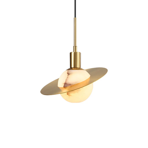 Luxury Alabaster Round Pendant Lamp - Sweatfully