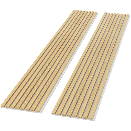 Luxury Oak | Grey Felt | Acoustic Solid Wood Wall Panels ( 2 Panels Per Box） - Sweatfully