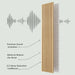 Luxury Oak | Grey Felt | Acoustic Solid Wood Wall Panels ( 2 Panels Per Box） - Sweatfully