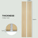 Luxury Oak | Grey Felt | Acoustic Solid Wood Wall Panels ( 2 Panels Per Box） - Sweatfully