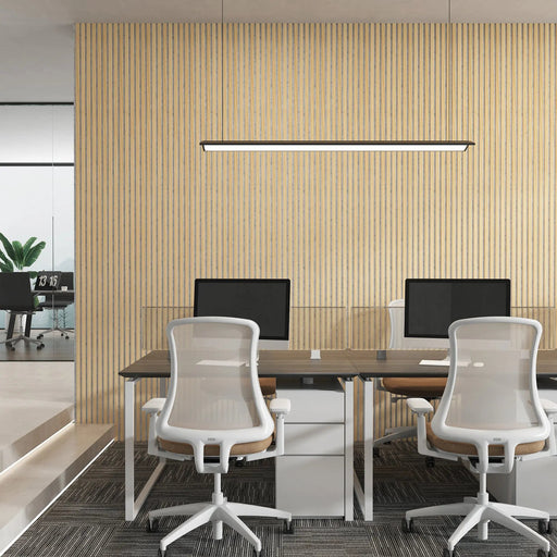 Luxury Oak | Grey Felt | Acoustic Solid Wood Wall Panels ( 2 Panels Per Box） - Sweatfully