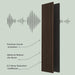 Luxury Smoked Walnut Acoustic Solid Wood Slat Wall Panels ( 2 Panels Per Box） - Sweatfully