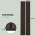 Luxury Smoked Walnut Acoustic Solid Wood Slat Wall Panels ( 2 Panels Per Box） - Sweatfully