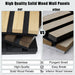 Luxury Smoked Walnut Acoustic Solid Wood Slat Wall Panels ( 2 Panels Per Box） - Sweatfully