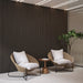 Luxury Smoked Walnut Acoustic Solid Wood Slat Wall Panels ( 2 Panels Per Box） - Sweatfully