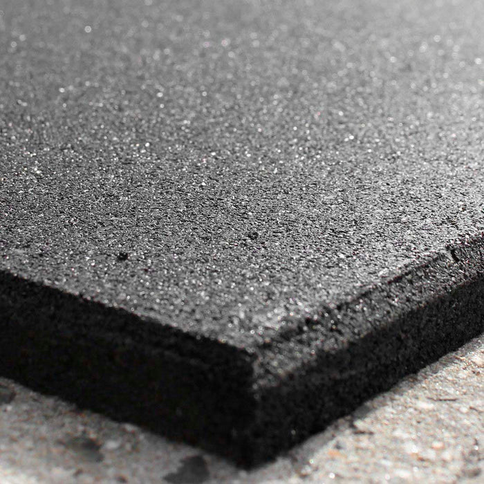Rubber Gym Flooring Mat - 3.3ft x 3.3ft x 10 Pieces - Sweatfully