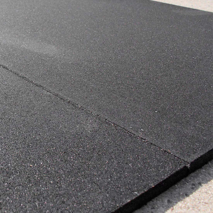 Rubber Gym Flooring Mat - 3.3ft x 3.3ft x 10 Pieces - Sweatfully