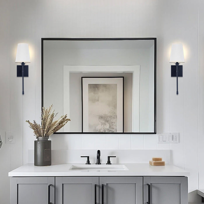 Manor Modern Traditional 1-Light Wall Sconce Light - Sweatfully