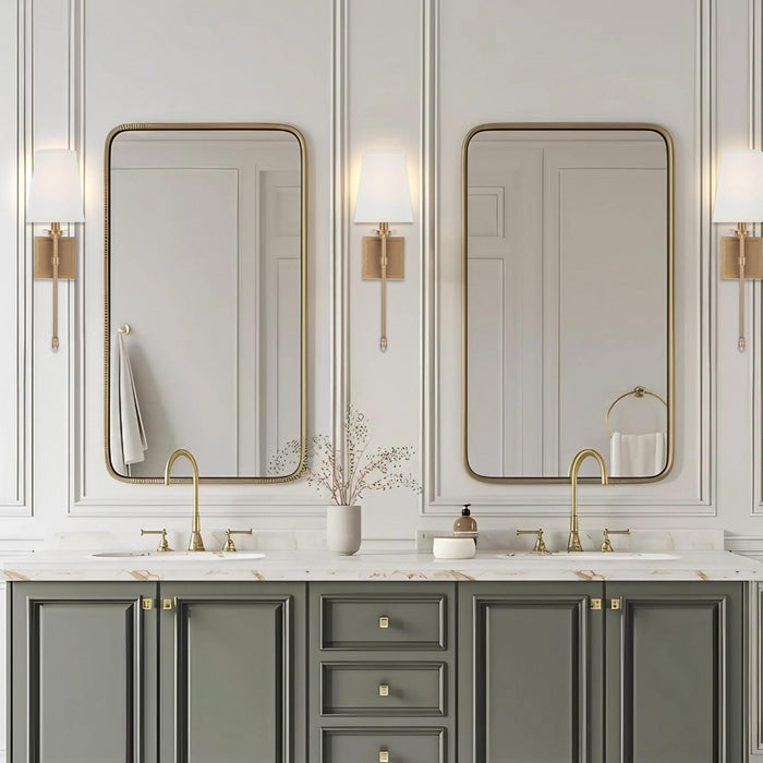 Manor Modern Traditional 1-Light Wall Sconce Light - Sweatfully