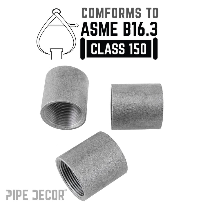 2 in. Black Merchant Coupling - Sweatfully
