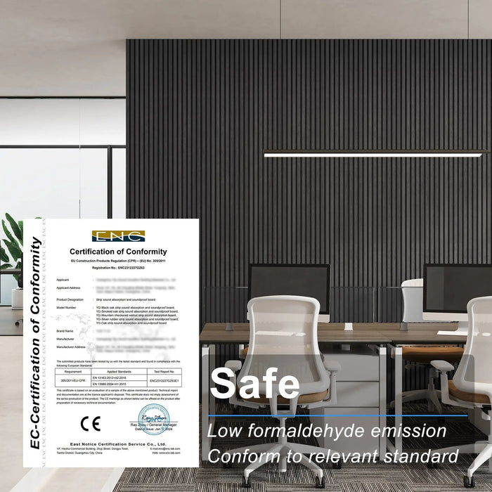 MDF Acoustic Slat Wood Wall Panels - Sweatfully