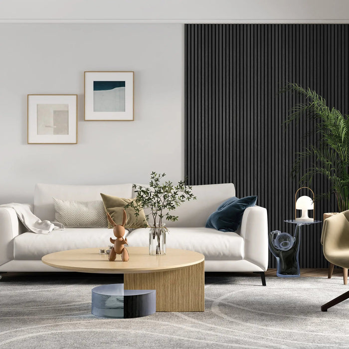 MDF Acoustic Slat Wood Wall Panels - Sweatfully