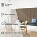 MDF Acoustic Slat Wood Wall Panels - Sweatfully