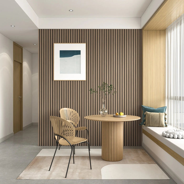 MDF Acoustic Slat Wood Wall Panels - Sweatfully