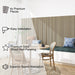 MDF Acoustic Slat Wood Wall Panels - Sweatfully