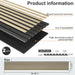 MDF Acoustic Slat Wood Wall Panels - Sweatfully