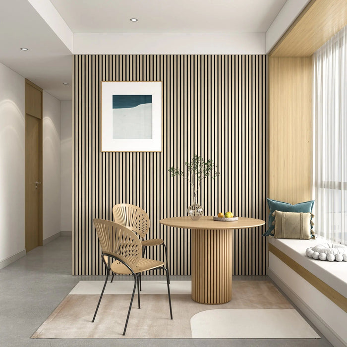 MDF Acoustic Slat Wood Wall Panels - Sweatfully