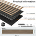 MDF Acoustic Slat Wood Wall Panels - Sweatfully