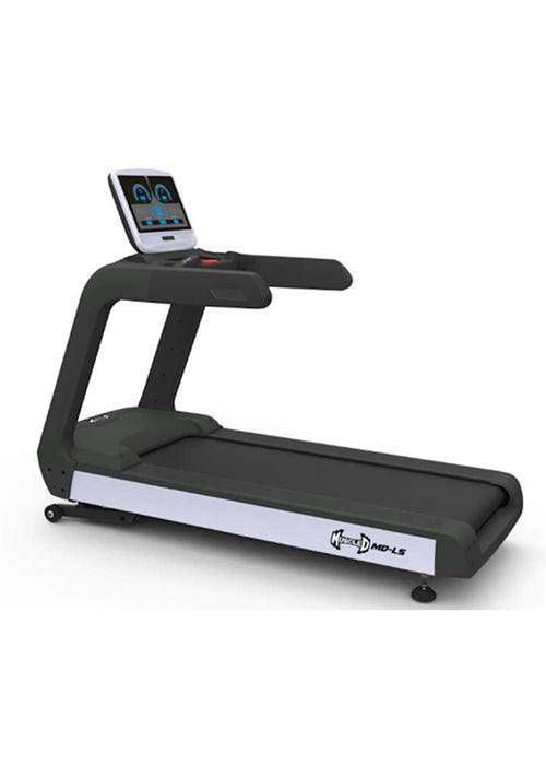 LED Screen Commercial Treadmill - Muscle D Fitness - Built in Fan - Adjustable Speed and Incline - Cup Holders - Sweatfully