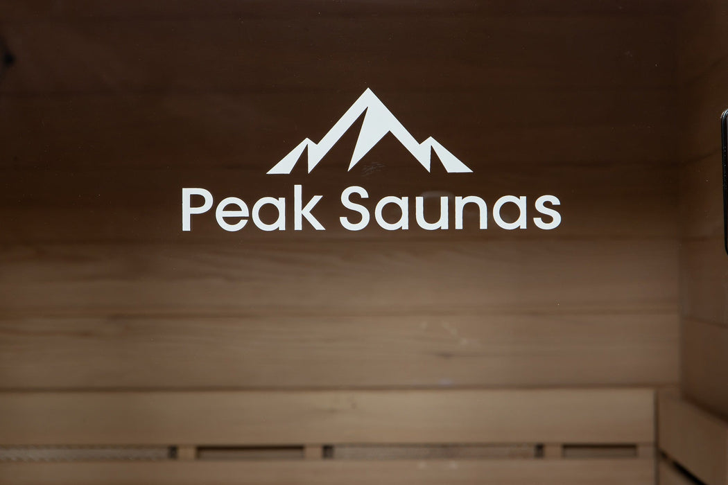 Peak Saunas Shasta 1-Person Indoor Full Spectrum Infrared Sauna with XL Medical-Grade Red Light Therapy & Smart WiFi App Control - Sweatfully