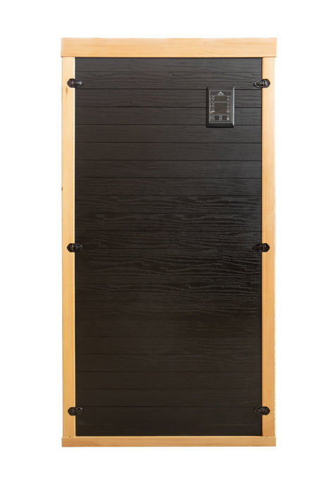 Peak Saunas Shasta 1-Person Indoor Full Spectrum Infrared Sauna with XL Medical-Grade Red Light Therapy & Smart WiFi App Control - Sweatfully