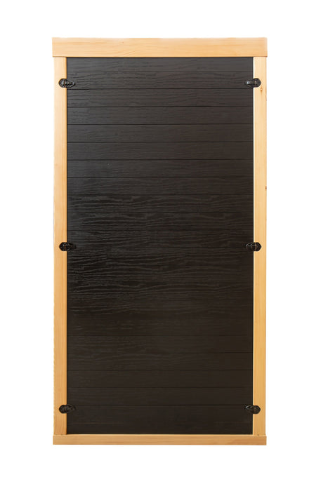 Peak Saunas Shasta 1-Person Indoor Full Spectrum Infrared Sauna with XL Medical-Grade Red Light Therapy & Smart WiFi App Control - Sweatfully