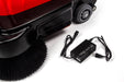 SM1050B 41.3" Battery Powered Walk-behind Floor Sweeper with Water Sprinklers, Triple Brushes - Sweatfully