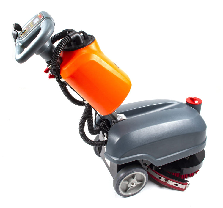 RT15 14" Commercial Compact Floor Scrubber Machine, 14500 sqft/h, 4-Gal Sewage Tank, Efficient Cleaning for Hard Floors - Sweatfully