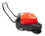 SM1050B 41.3" Battery Powered Walk-behind Floor Sweeper with Water Sprinklers, Triple Brushes - Sweatfully