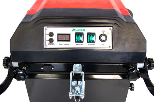 SM1050A 41" Battery Powered Walk-behind Floor Sweeper,  Triple Brushes - Sweatfully