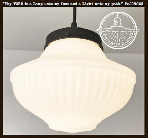 Traditional Schoolhouse Pendant Light - Sweatfully