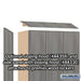 Salsbury Sloping Hood - for 12 Inches Wide - 15 Inch Deep Premier Wood Locker - 3 Wide - Skyline Walnut - Sweatfully