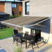Multiple Awnings Brasilia Europa Premium Outdoor Electric Retractable Sun Shade Awning With White Frame (SAK63824) - Sweatfully