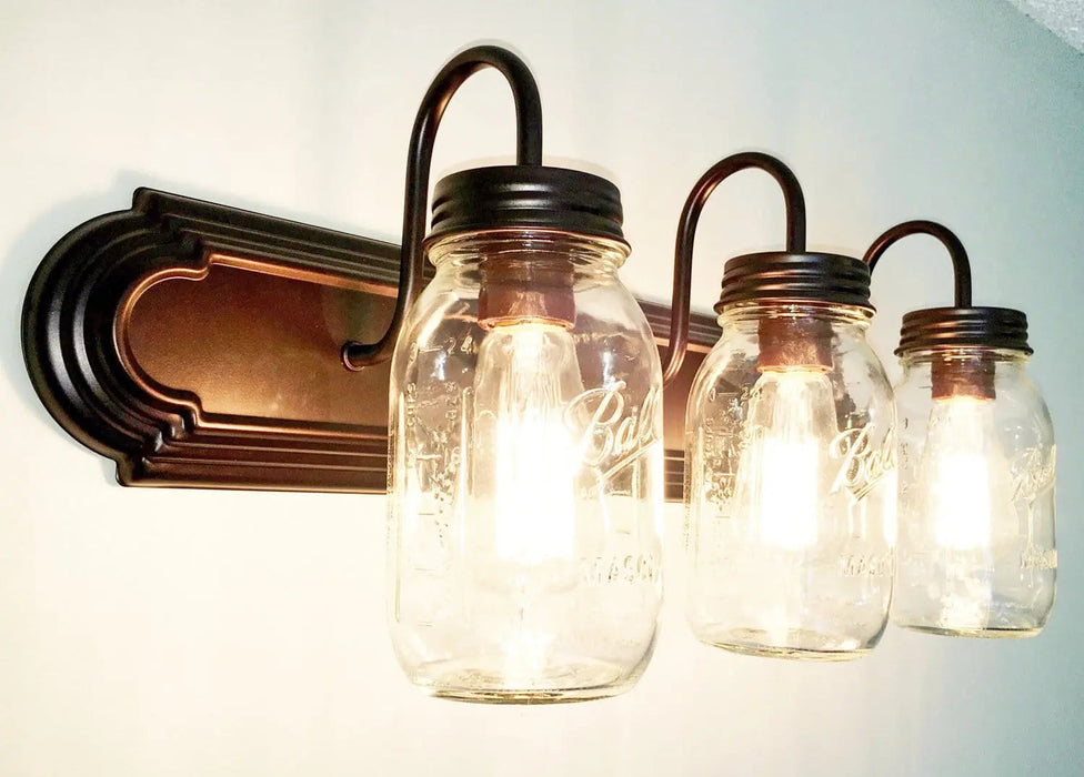 Mason Jar Bathroom Vanity Light - Sweatfully