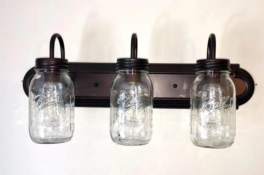 Mason Jar Bathroom Vanity Light - Sweatfully