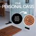 Aromi Oiled Teak Shower and Bath Mat 31.4″ x 19.6″ - Sweatfully