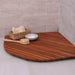 Airstream Oiled Teak Shower and Bath Mat with Rounded Edge 30″ x 30″ - Sweatfully