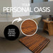 Yukon Teak Shower and Bathmat 24" x 24" - Sweatfully