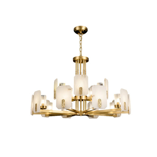 Marble Chandelier Copper Luxury - Sweatfully