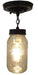 Mason Jar Ceiling LIGHT With Chain & NEW Quart - Sweatfully