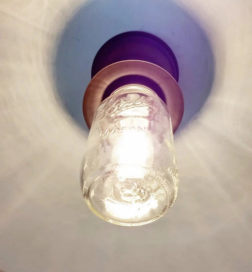 Mason Jar Exterior Outdoor Porch Farmhouse Ceiling Light Fixture - Sweatfully