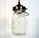 Mason Jar PENDANT Light Vintage Quart - Sweatfully