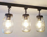 Mason Jar TRACK LIGHTING New Quart Single - Sweatfully