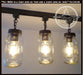 Mason Jar TRACK LIGHTING New Quarts Chain Trio - Sweatfully