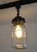 Rustic Mason Jar TRACK LIGHT Chain Trio of Vintage Quarts - Sweatfully