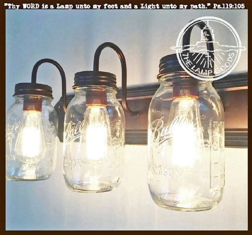 Mason Jar Bathroom Vanity Light - Sweatfully