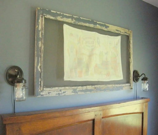 PLUG IN Mason Jar Wall Light - Sweatfully