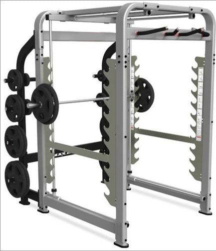 MAX Rack - NEW - Muscle D Fitness - Plate Load Multi-Dimensional Smith Machine - Weight Storage Pegs Included - Fnctional Chin Bar - Sweatfully